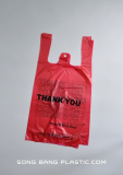 high quality large tshirt plastic bag for supermarket